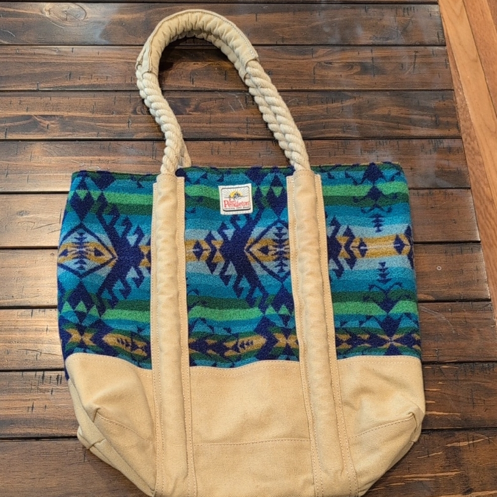 Pendleton Surf Wool Canvas Tote